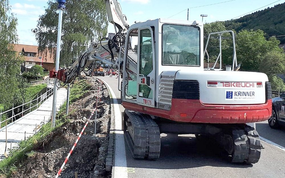 Wirtschaftliche Montage an Hanglagen