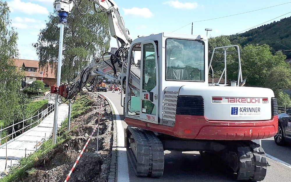 Wirtschaftliche Montage an Hanglagen