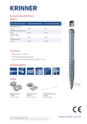 KSF G 89x1300-4xM12